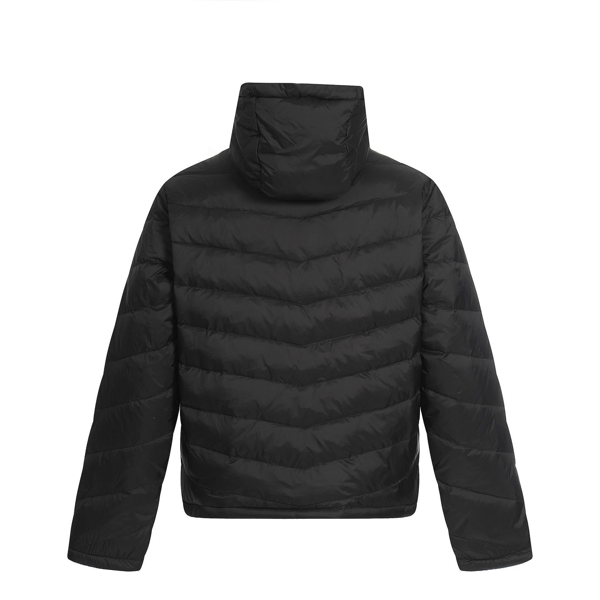 Lightweight Quilted Hooded Down Jacket for Outdoor Use