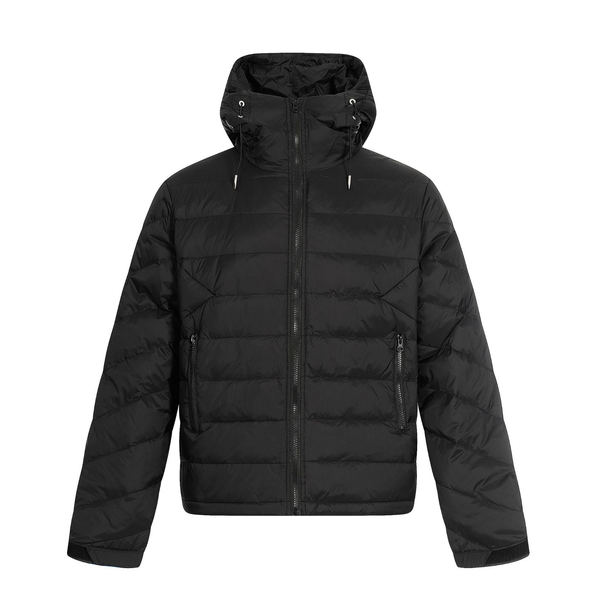Lightweight Quilted Hooded Down Jacket for Outdoor Use