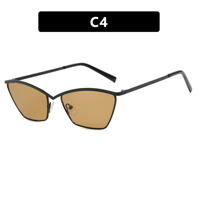 Metal Box Fashion Retro Personalized Sunglasses Outdoor Sports Leisure Sunscreen Driving Trendy Women Cross border Sunglasses