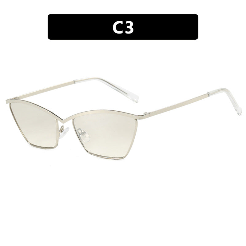 Metal Box Fashion Retro Personalized Sunglasses Outdoor Sports Leisure Sunscreen Driving Trendy Women Cross border Sunglasses