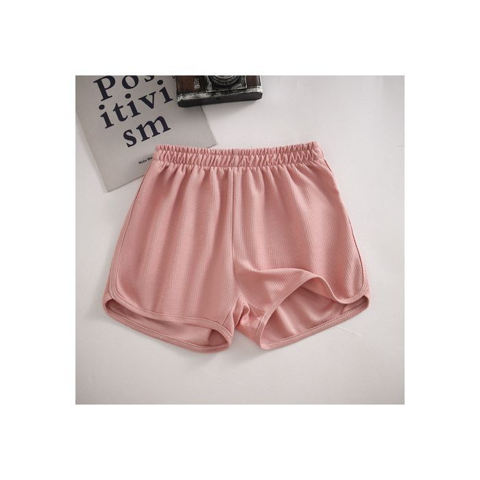 Waffle Knit Sporty Shorts for Women, Plus Size Loose Fit Slimming Casual Home and Outdoor Wear Wide Leg Hot Pants