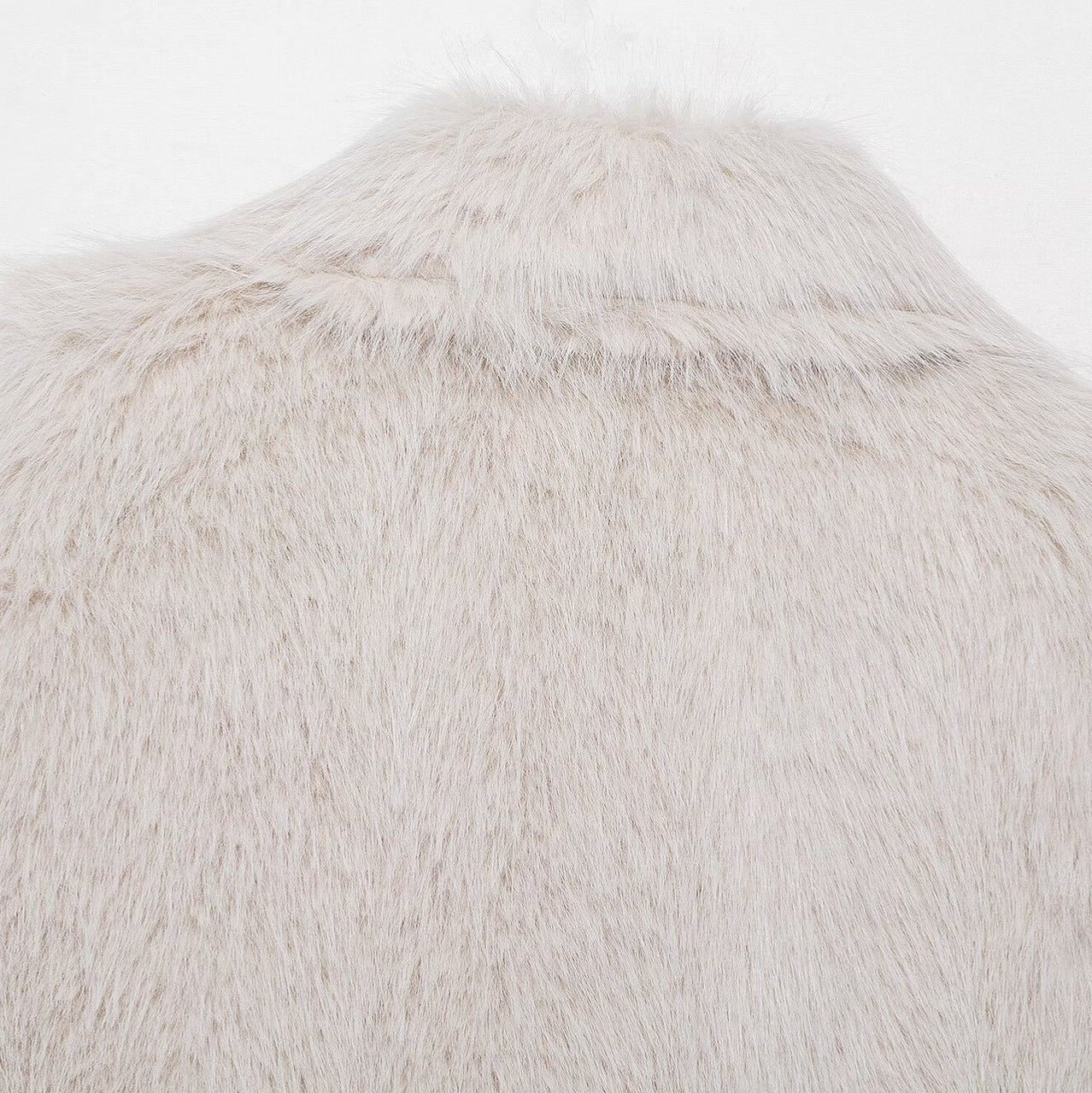 Vest synthetic fur short vest