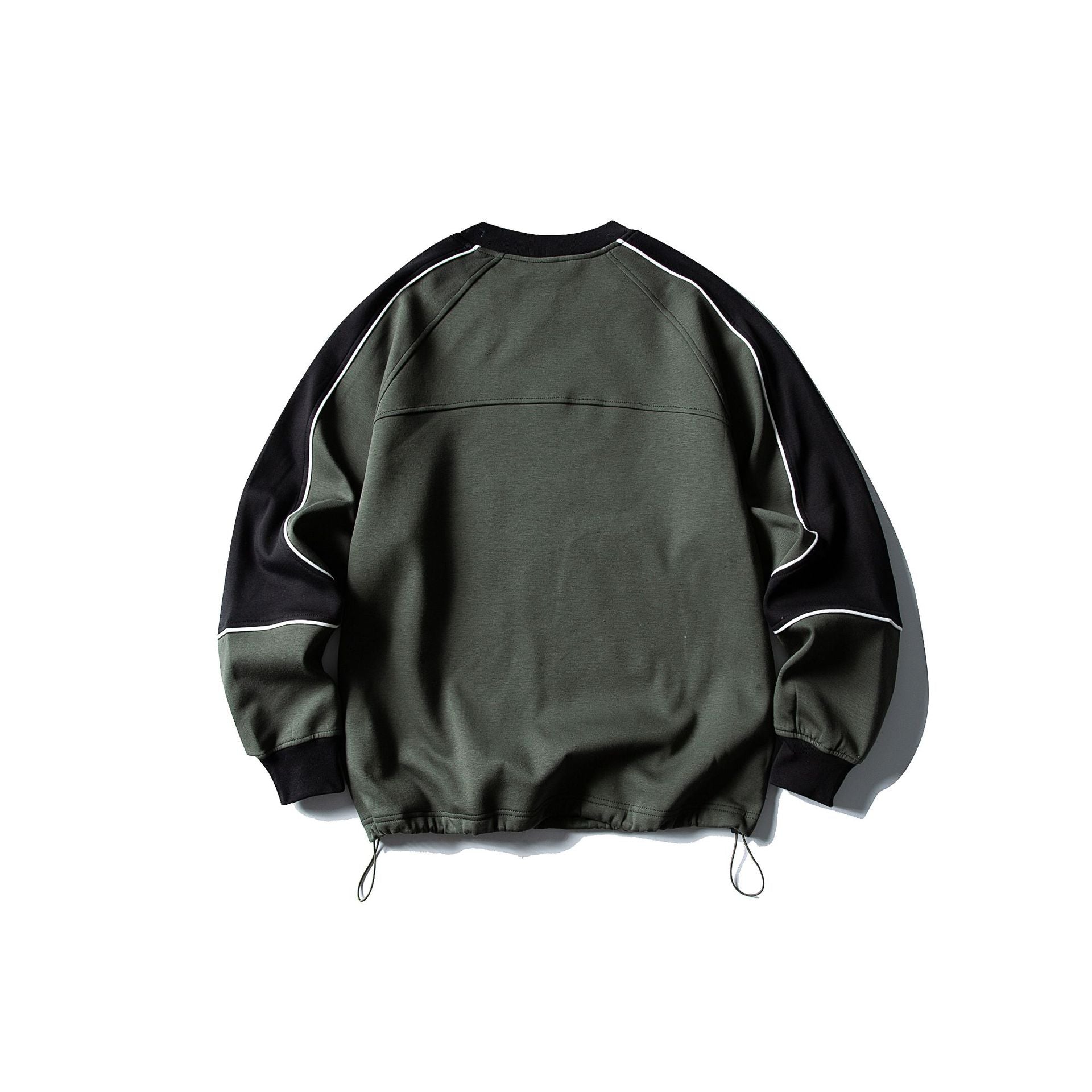Embroidered Crewneck Fleece-Lined Casual Outdoor Sweatshirt