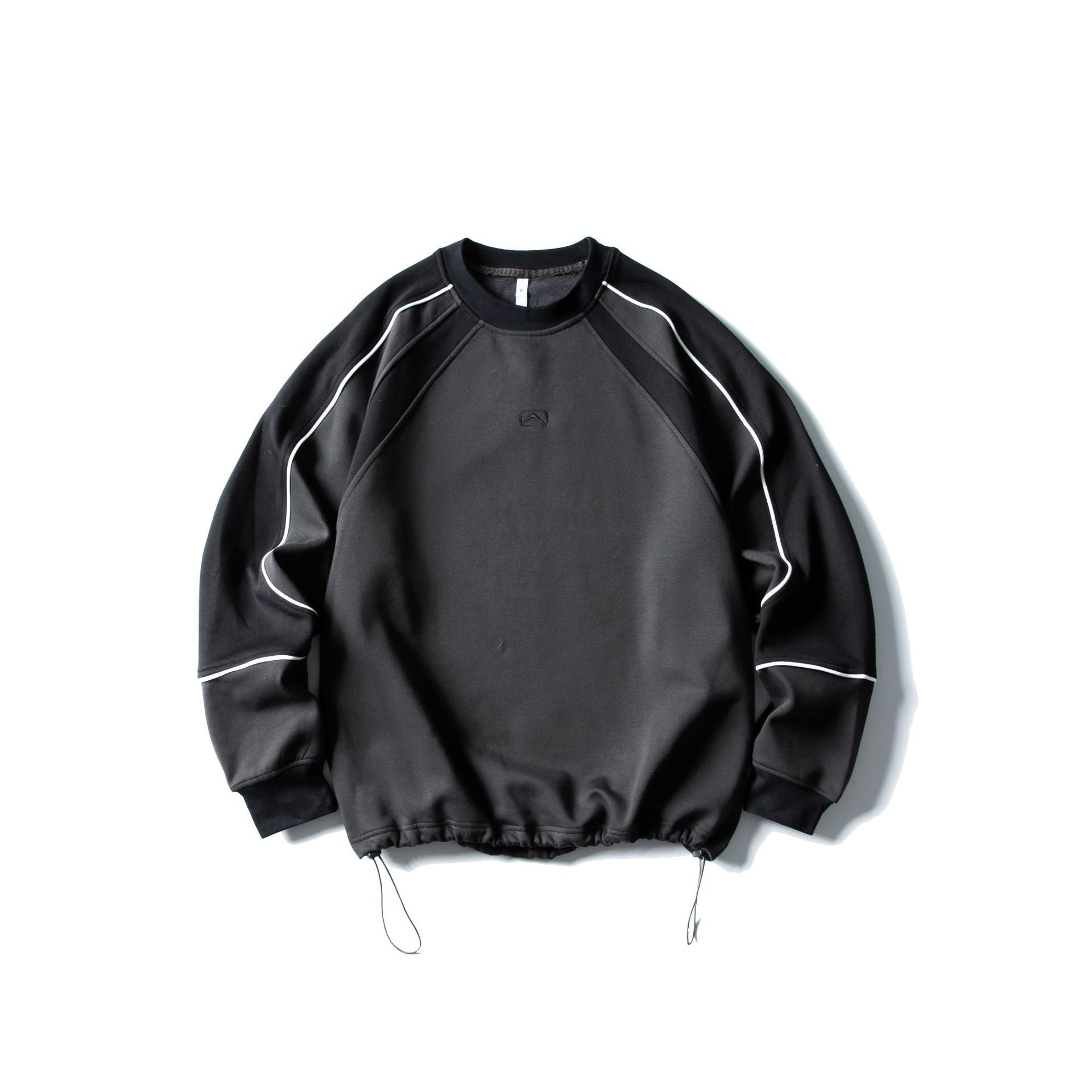 Embroidered Crewneck Fleece-Lined Casual Outdoor Sweatshirt