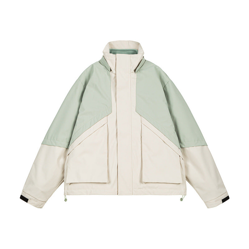 Men's Casual 3-in-1 Detachable Hood Outdoor Jacket