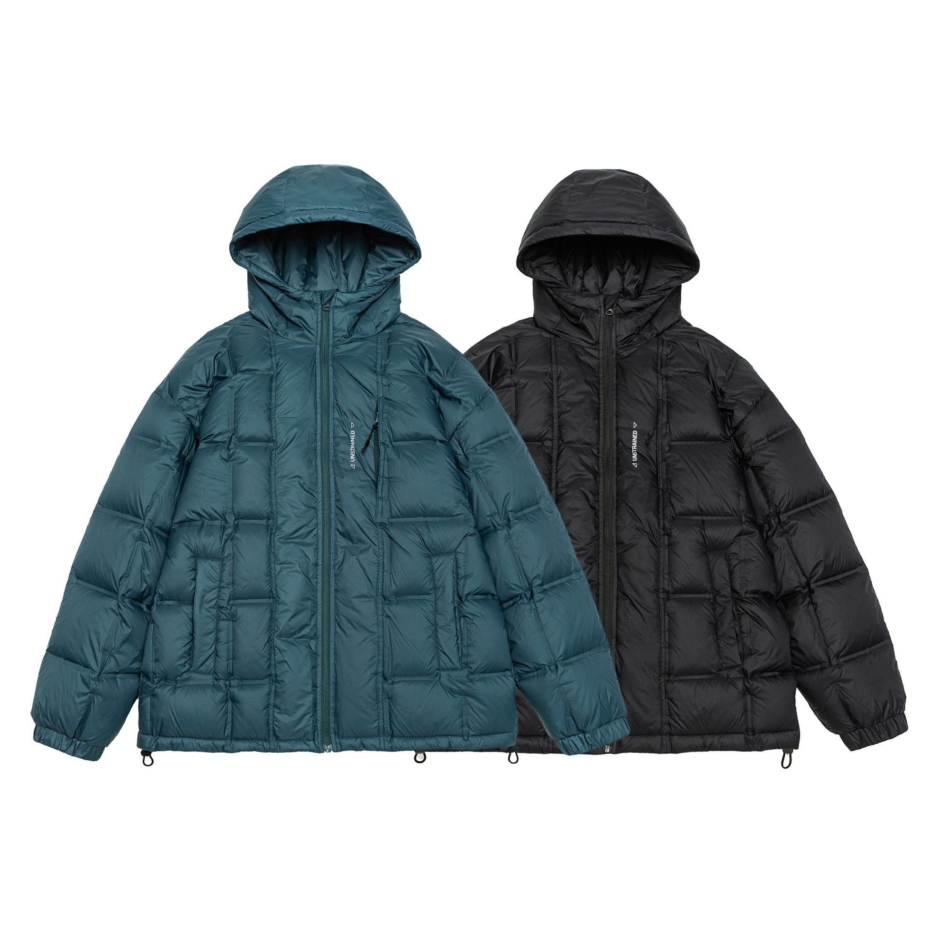 Outdoor Commute  Down Adjustable Drawstring Hooded Down Jacket