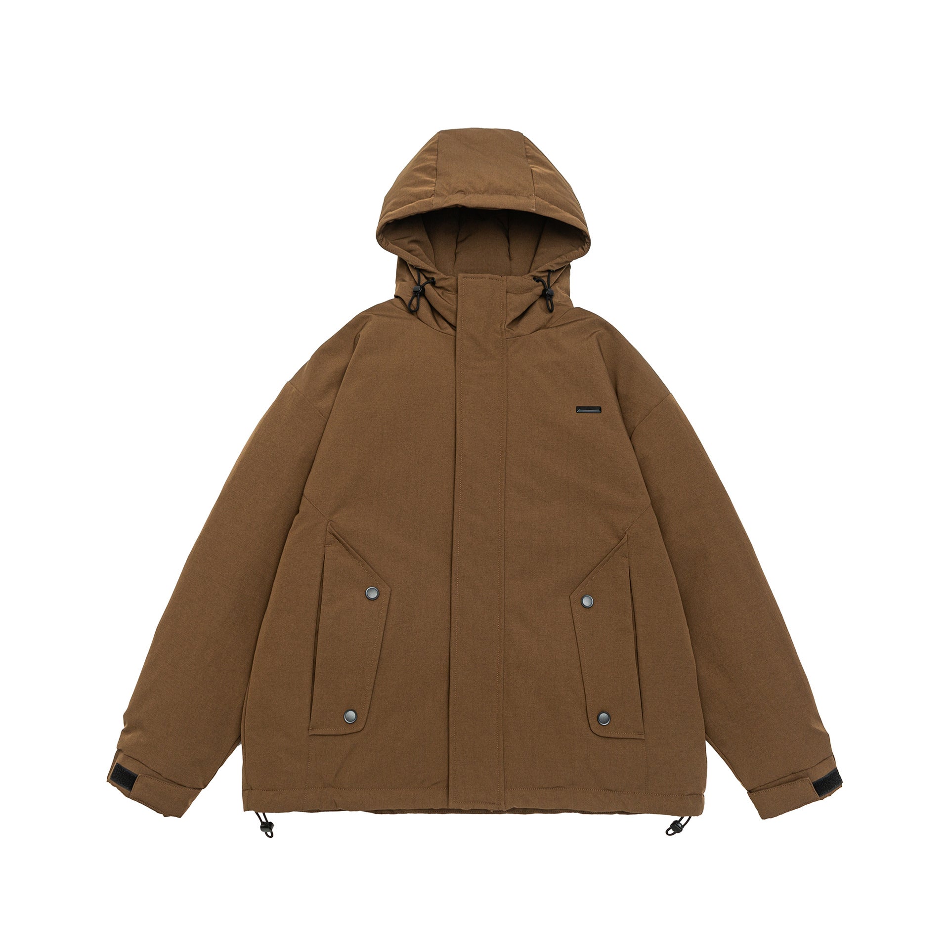 Versatile Outdoor Hooded Down Jacket for Cold Weather